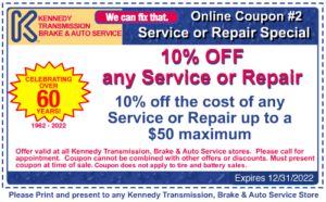 10 percent off any service or repair coupon up to $50 maximum