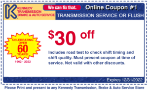 $30 off transmission service or flush coupon