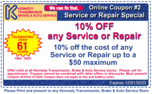 10% off of any service or repair coupon.